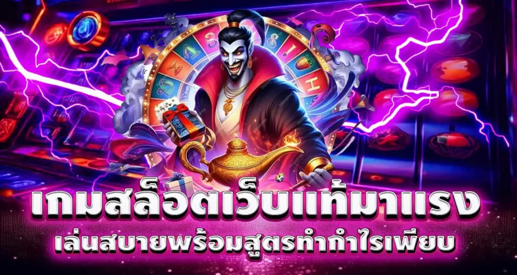 เกมสล็อตเว็บแท้มาแรง เล่นสบายพร้อมสูตรทำกำไรเพียบ
